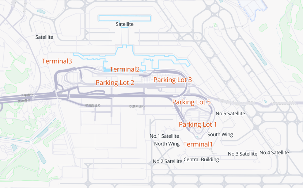 narita airport map